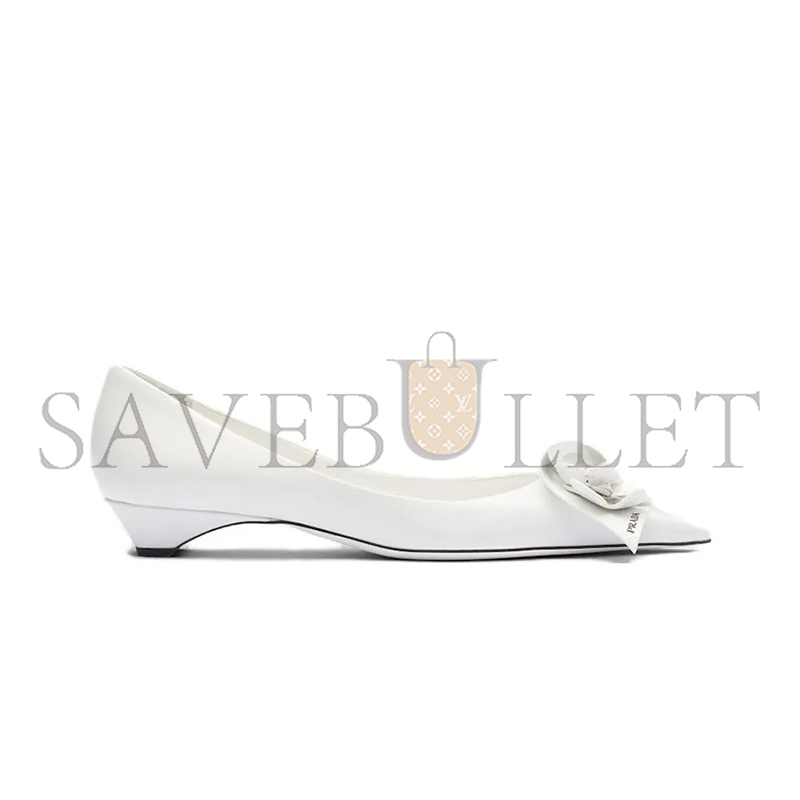 Pra*a brushed leather pumps